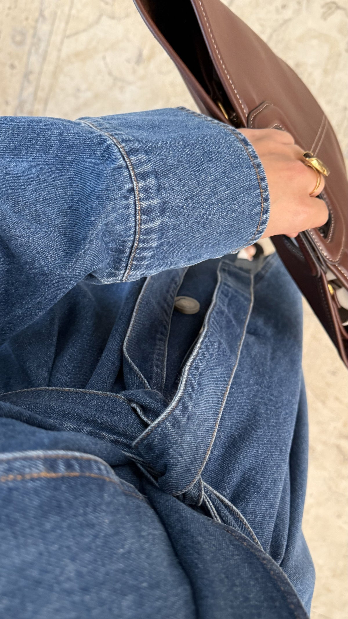 Louise Denim Trench Coat